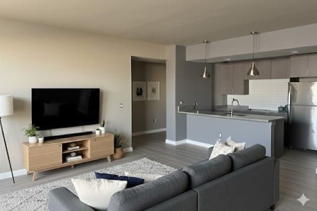 Living Room Kitchen V